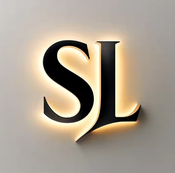 3D Metal Backlit Sign, Business Logo Sign, LED illuminated Sign,Company Sign, Aesthetic Salon Sign, Mirror Gold Sign,Custom Light up Letters