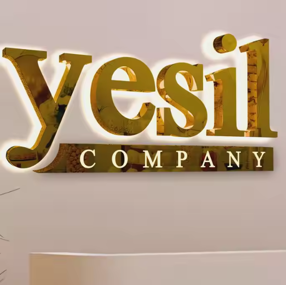 3D Backlit Business Sign, LED Metal Logo Sign, Light up sign, Personalized Sign, Company sign, Business Signboard, Custom Beauty Salon Sign