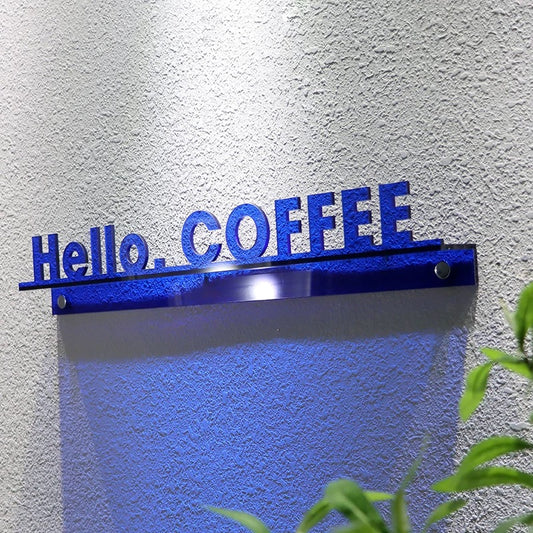 Panneau lumineux acrylique coloré personnalisé