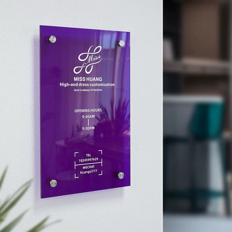 Custom Colorful Acrylic Sign Light
