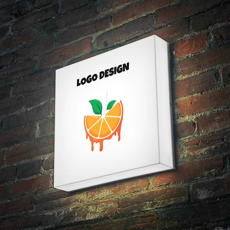 Benutzerdefinierte 3D Vinyl Box Zeichen Licht Backlit Zeichen Rechteck Werbung Banner Signage