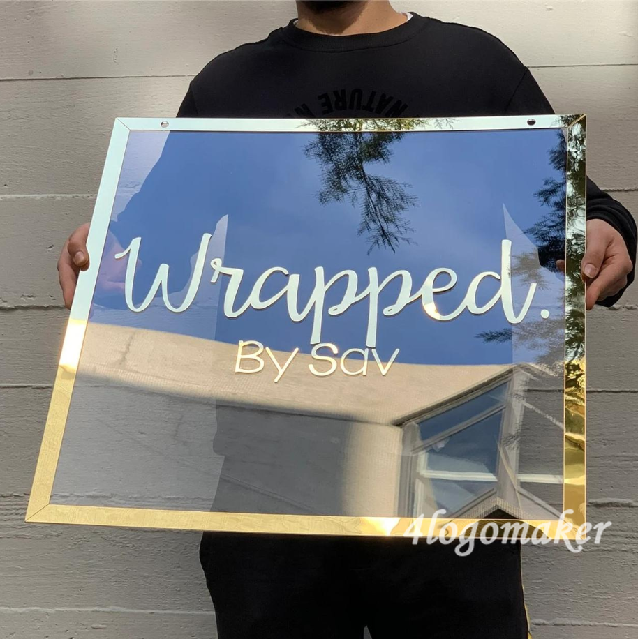 Acrylic Logo Sign, Round Business Sign, Nails Studio Sign, Clinic Sign, Small Sign, Beauty Salon Sign, Neon Acrylic, Bar Sign, Light up Sign