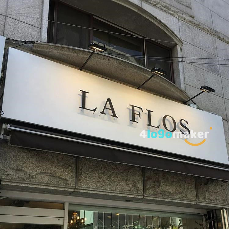 Custom Stainless Steel Sign Light 3D Metal Business Sign