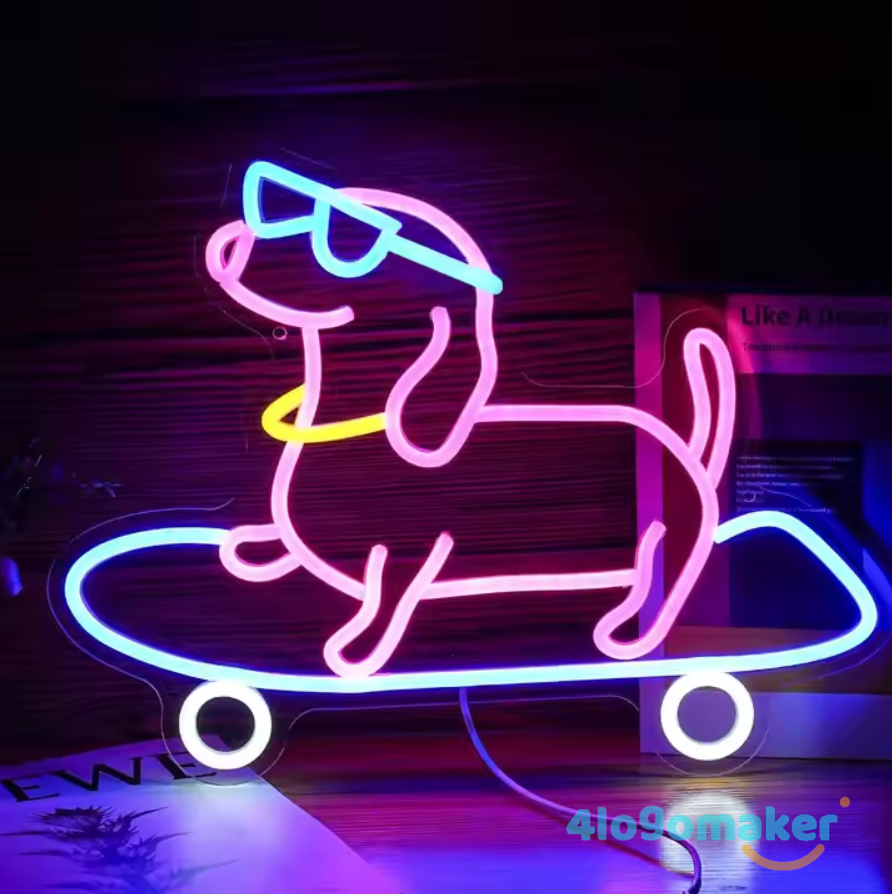 Benutzerdefiniertes Tier-Neonschild | Katze, Hund, Löwe, Bär, Ente, Tiger, Fisch-Neons