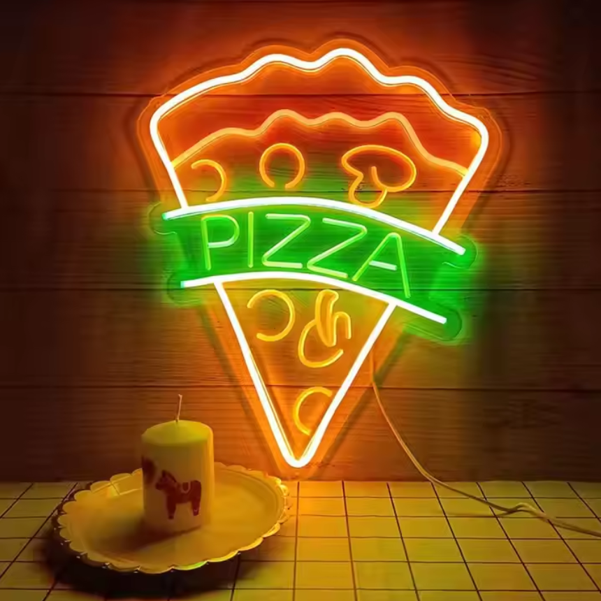 Pizza Food LED Neon Sign Burger Neon Light