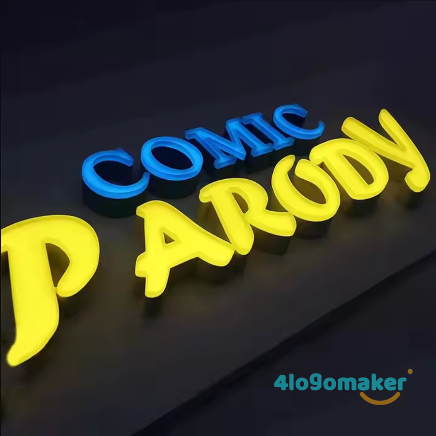 Benutzerdefiniertes 3D-Logoschild – Frontlicht