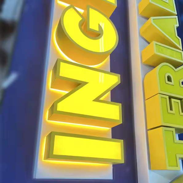 Benutzerdefiniertes 3D-Logoschild – Frontlicht