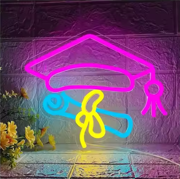 Benutzerdefinierte Garaduation LED Neon Zeichen Party Geschenk