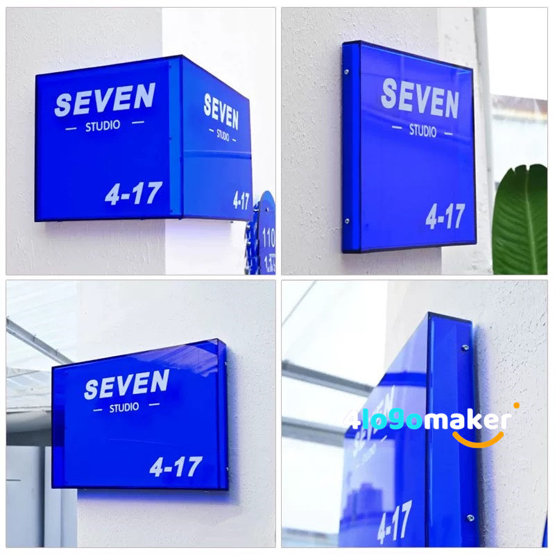 Individuelles Ecklichtschild für Unternehmen