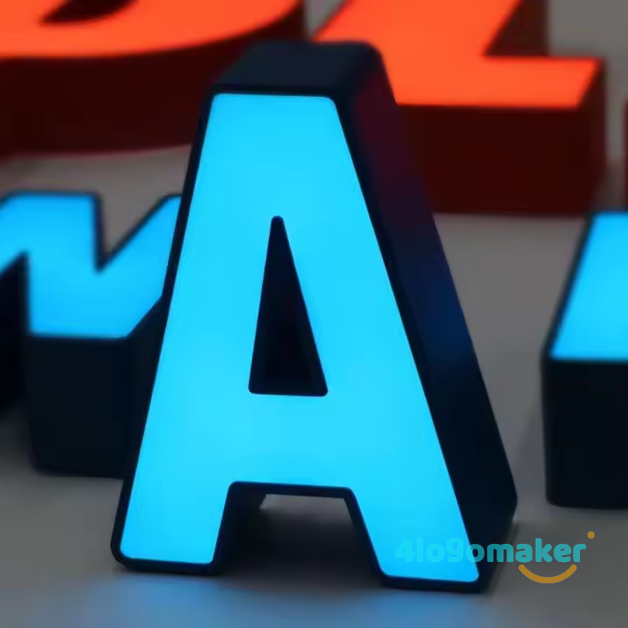 Benutzerdefiniertes 3D-Logoschild – Frontlicht