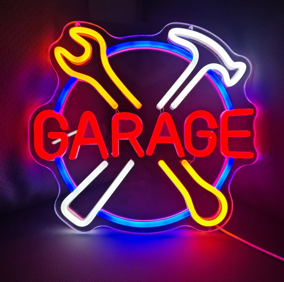 Custom Garage Man Cave Neon Sign