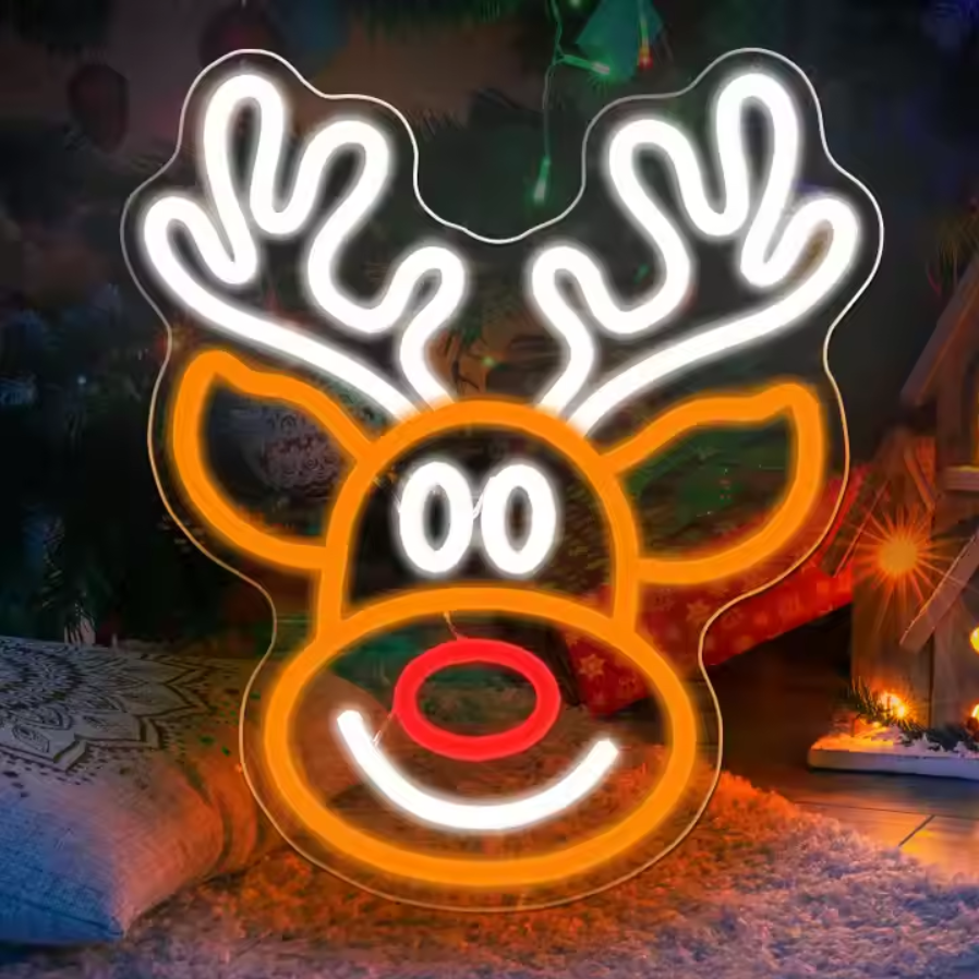 Enseigne lumineuse de Noël personnalisée au néon Joyeux Noël