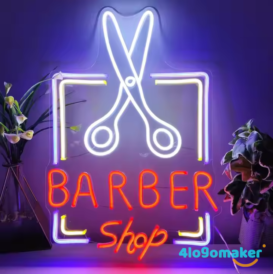 Enseignes LED au néon pour salon de coiffure, salon de beauté, cils et sourcils
