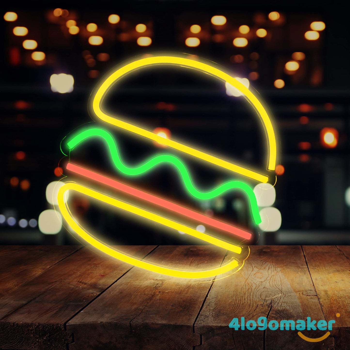 Pizza Food LED Neon Sign Burger Neon Light