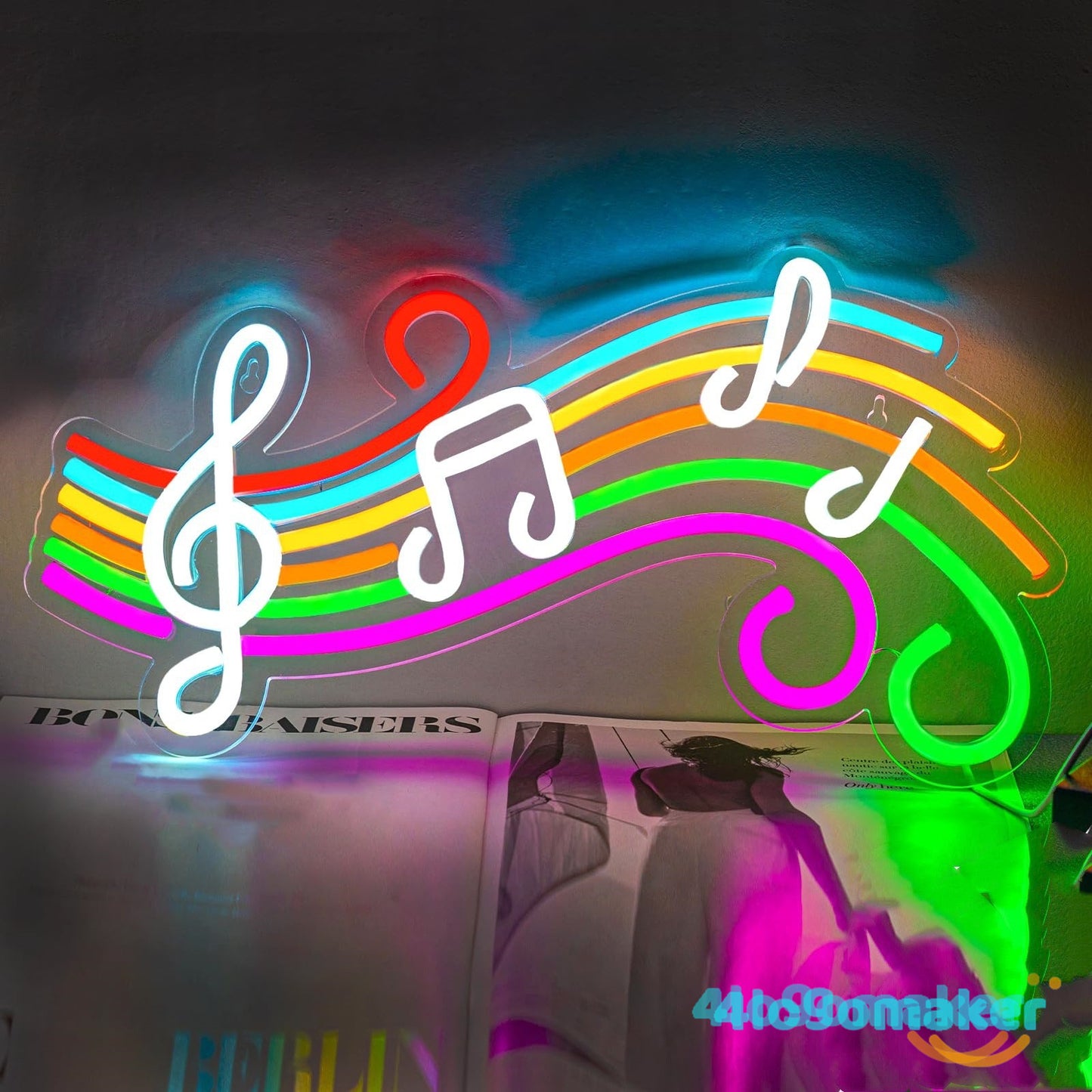 Benutzerdefinierte Musiknote Bar KTV Neonschild