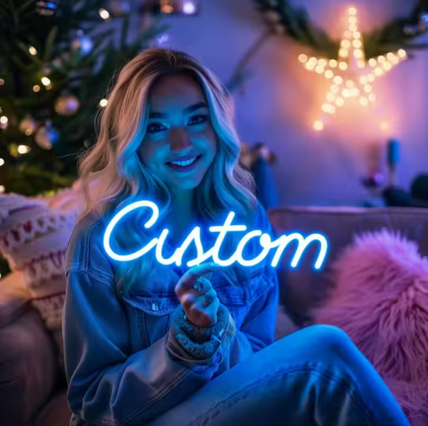 Custom Girl Lady Women Female Kids LED Neon Sign For Bedroom,Home Decor