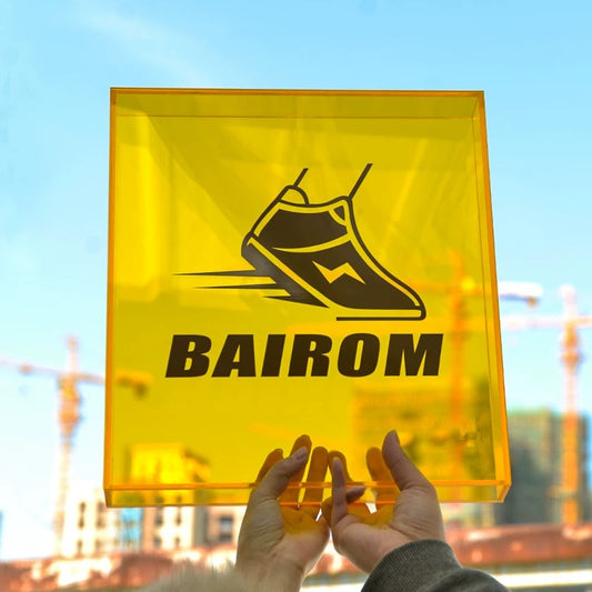 Panneau lumineux acrylique coloré personnalisé