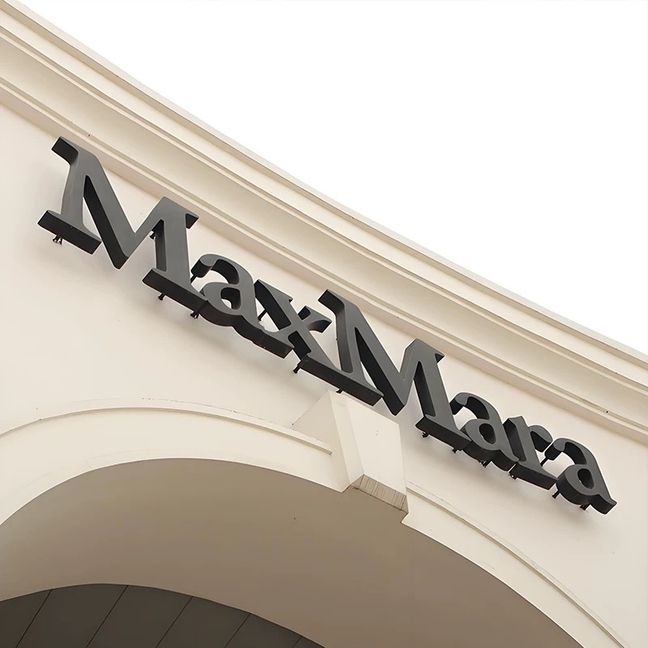 Custom Stainless Steel Sign Light 3D Metal Business Sign