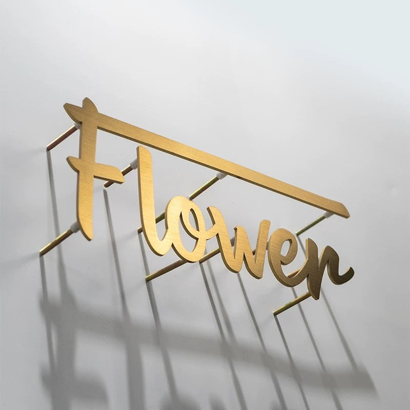 Custom Stainless Steel Sign Light 3D Metal Business Sign
