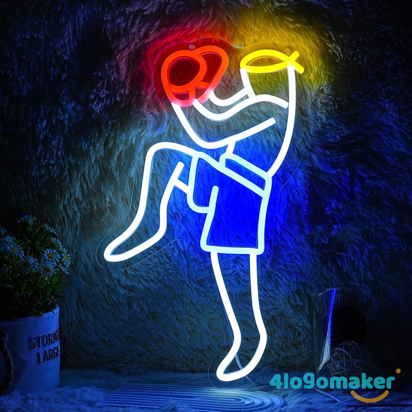 Benutzerdefinierte Gym Sport Fitness Boxen Neon