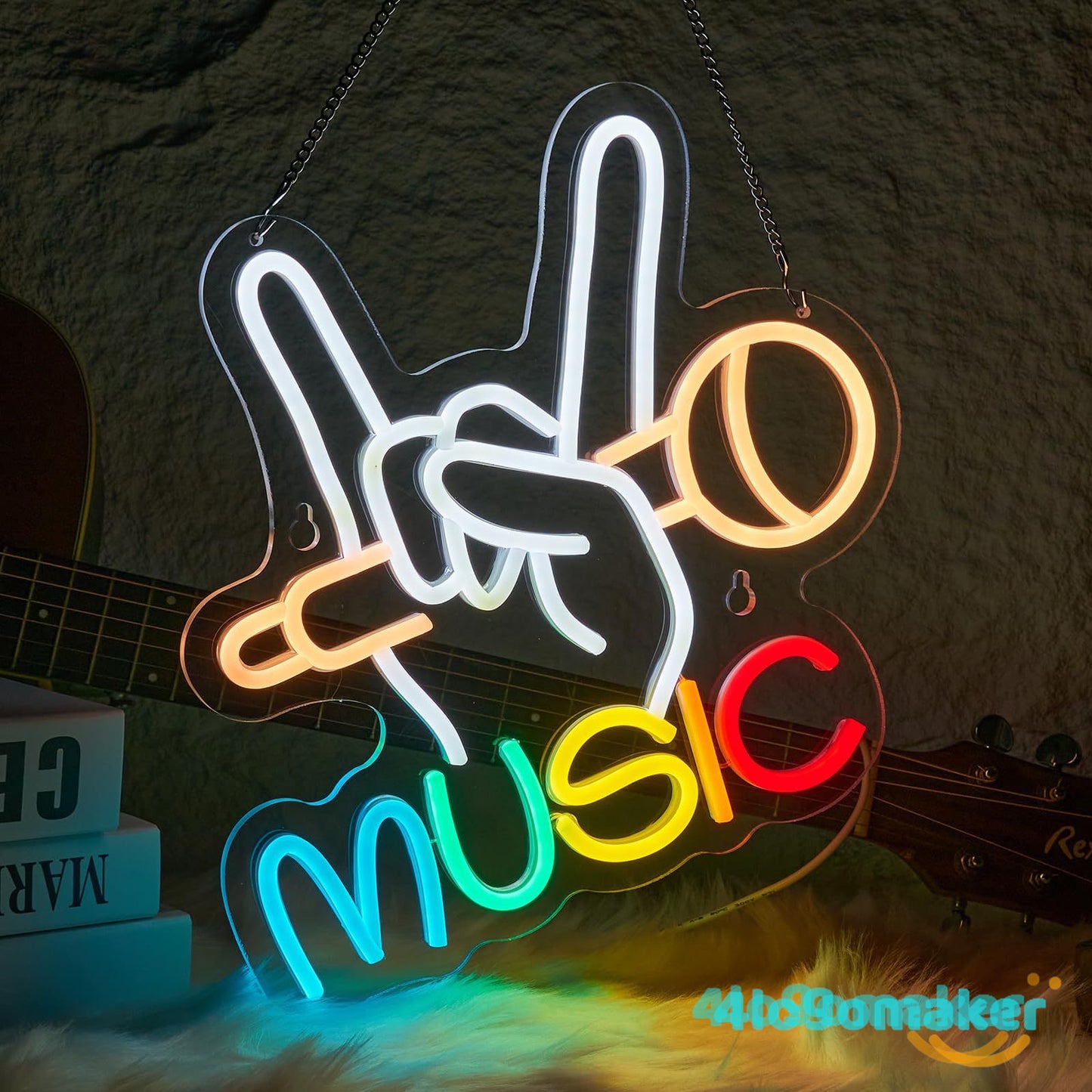 Benutzerdefinierte Musiknote Bar KTV Neonschild