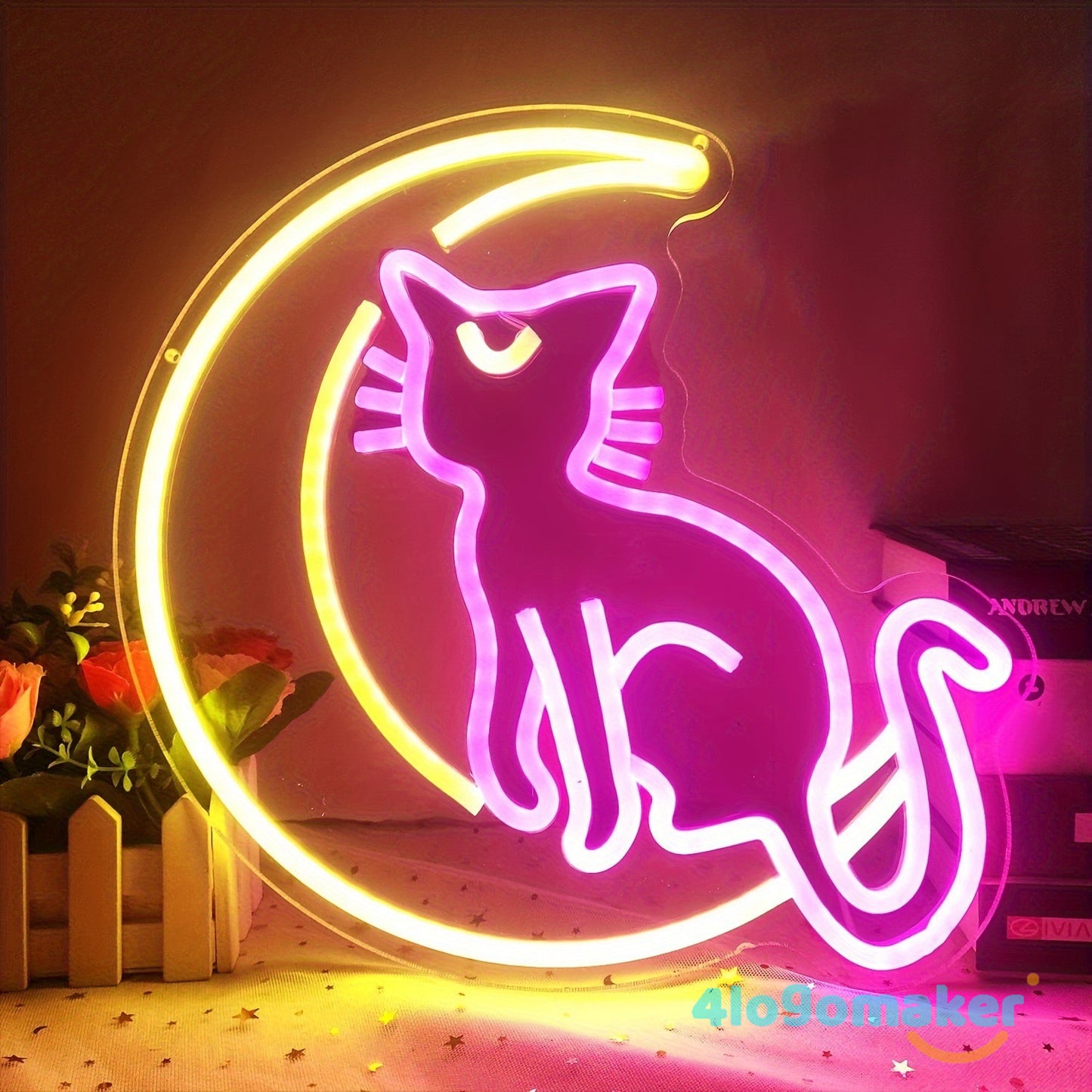 Benutzerdefiniertes Tier-Neonschild | Katze, Hund, Löwe, Bär, Ente, Tiger, Fisch-Neons