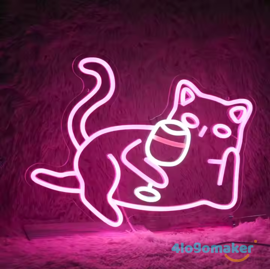 Benutzerdefiniertes Tier-Neonschild | Katze, Hund, Löwe, Bär, Ente, Tiger, Fisch-Neons