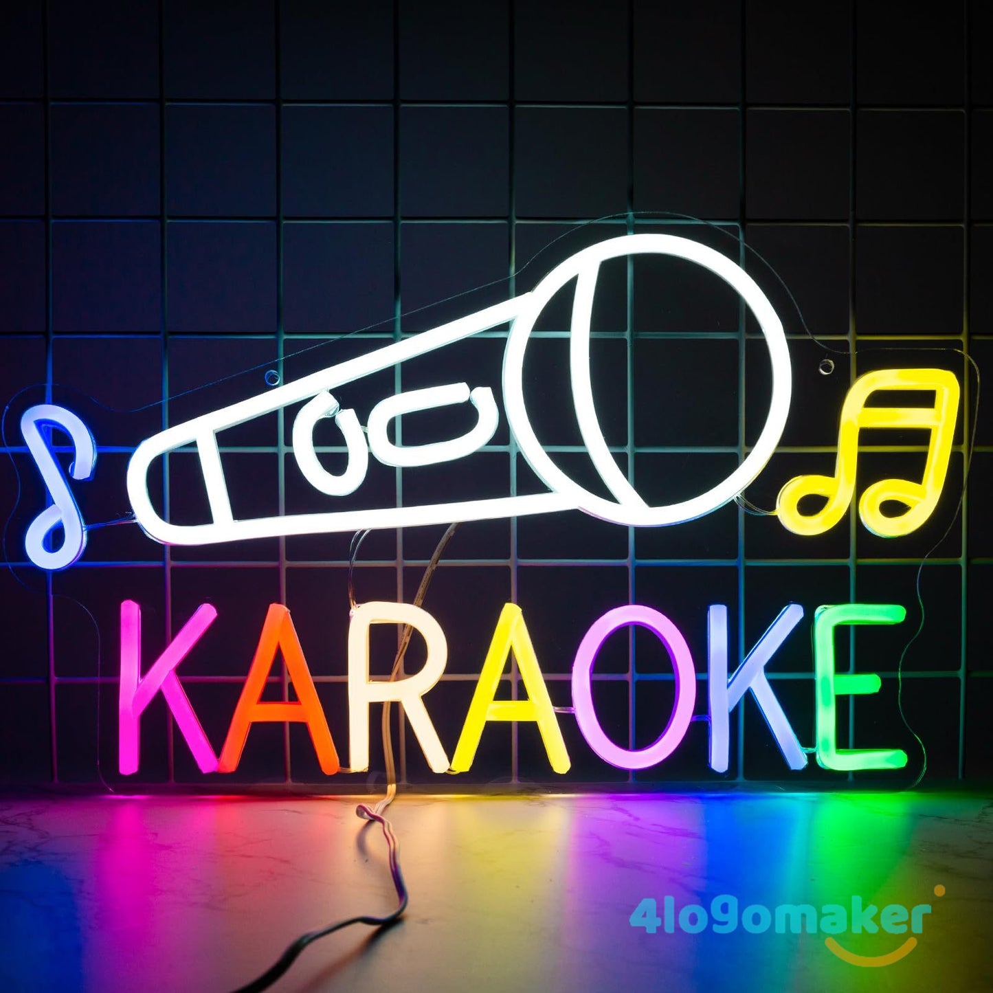 Benutzerdefinierte Musiknote Bar KTV Neonschild