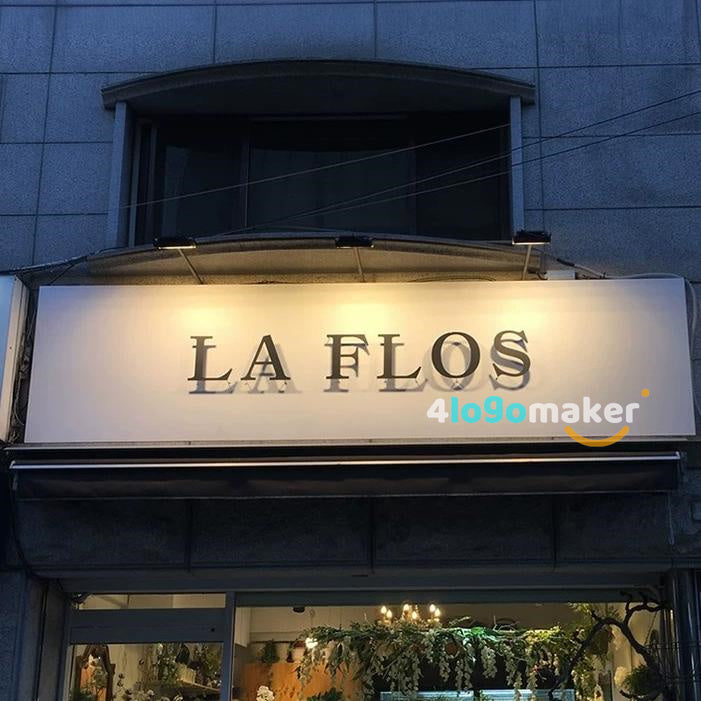 Custom Stainless Steel Sign Light 3D Metal Business Sign