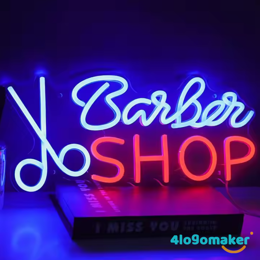 Enseignes LED au néon pour salon de coiffure, salon de beauté, cils et sourcils