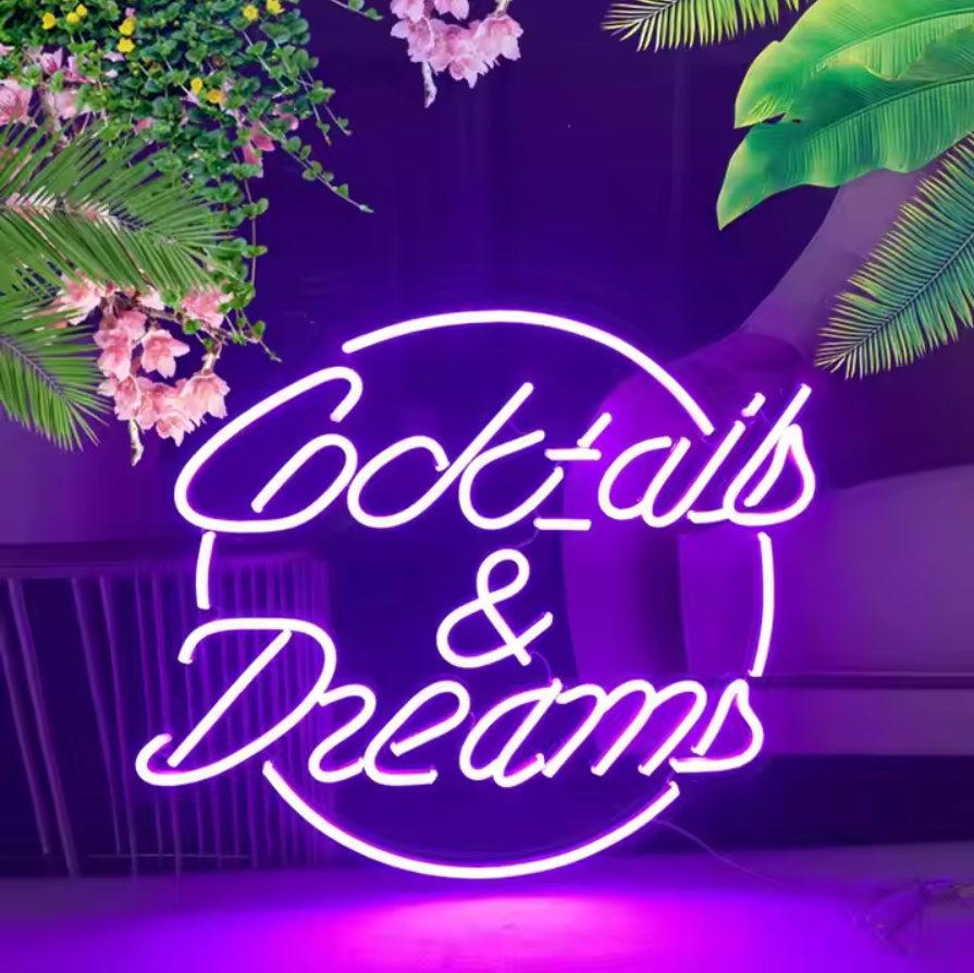 Cocktails und Träume Zeichen Custom