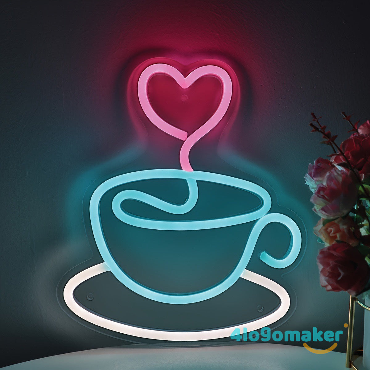Benutzerdefinierte Blase Milchshakes LED Neon Zeichen Für Dessert Coffee Shop