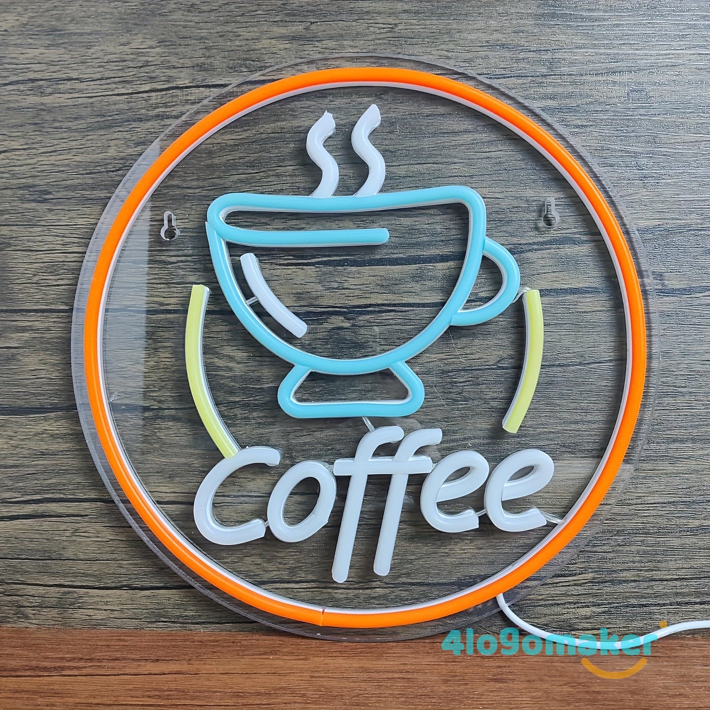 Enseigne lumineuse LED néon personnalisée pour café et boutique