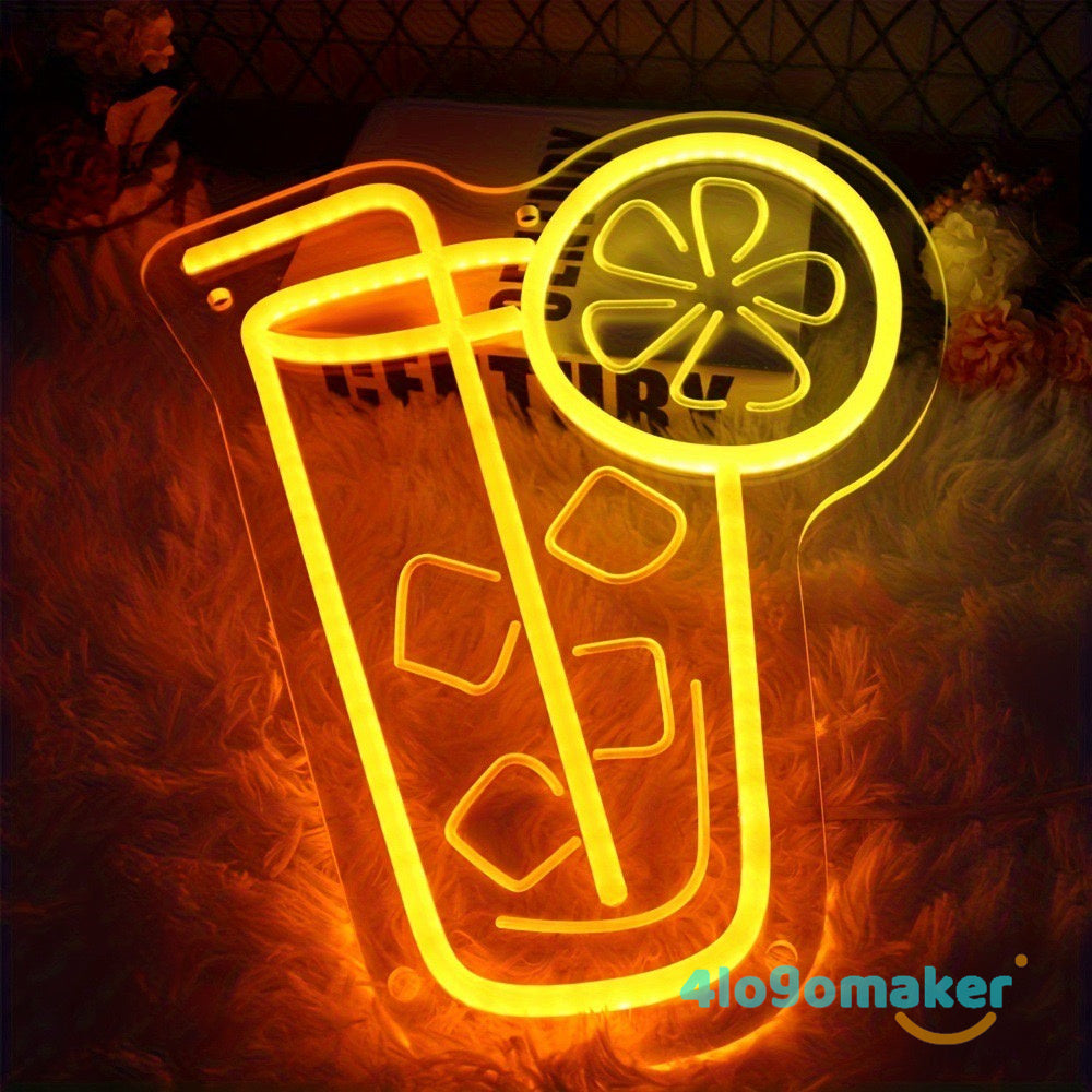 Benutzerdefinierte Blase Milchshakes LED Neon Zeichen Für Dessert Coffee Shop