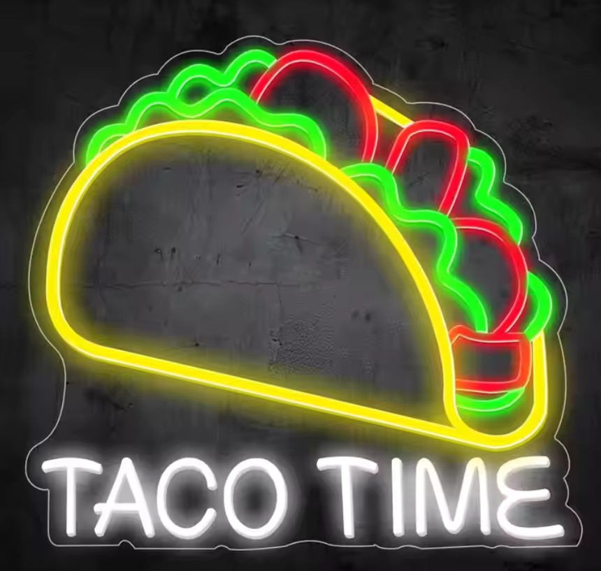Custom Taco Neon Sign Food LED Sign Light