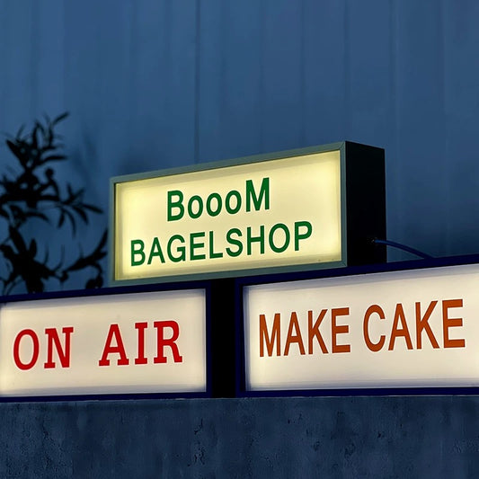 Panneau lumineux acrylique coloré personnalisé