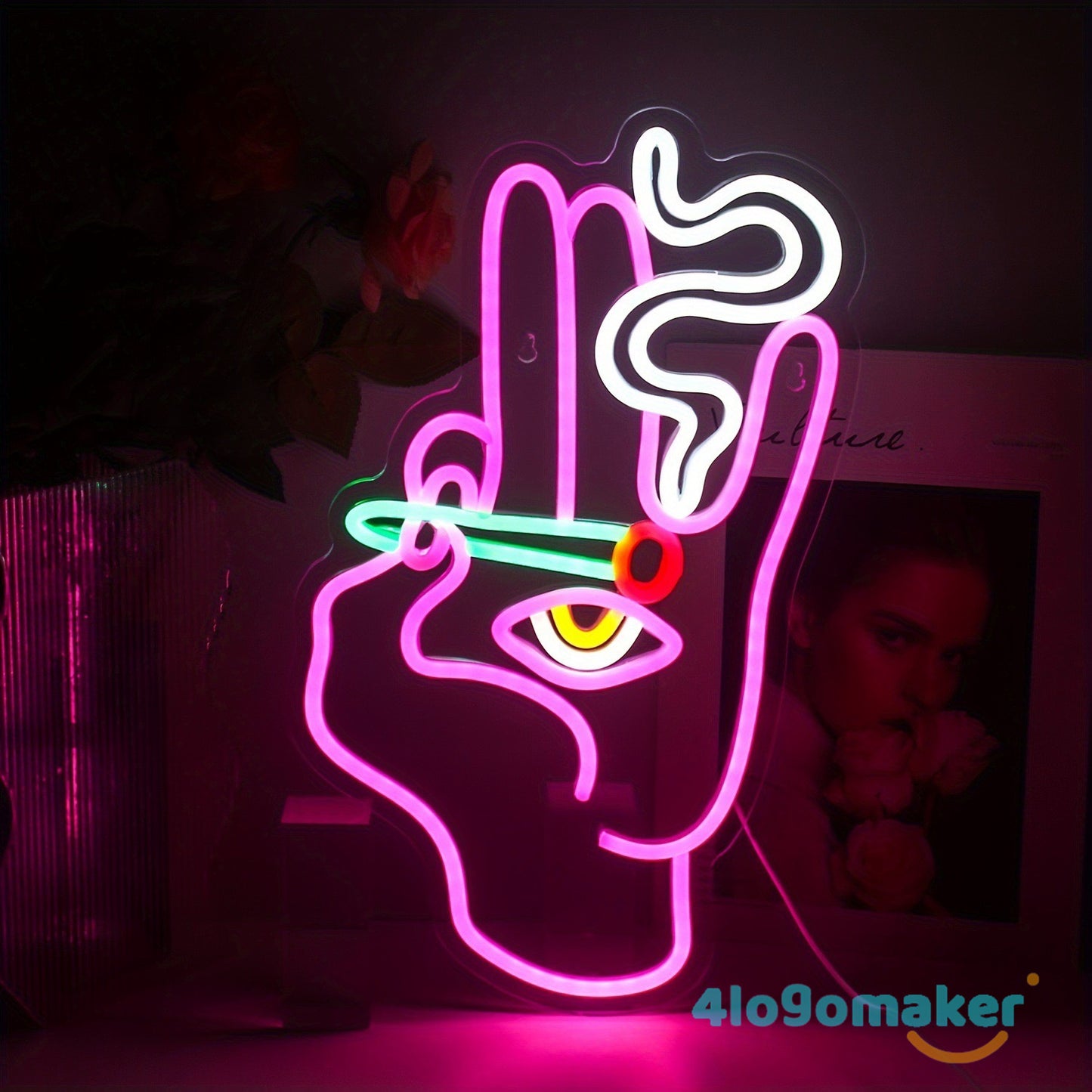 Benutzerdefinierte Rauch Zigarette Neon Zeichen