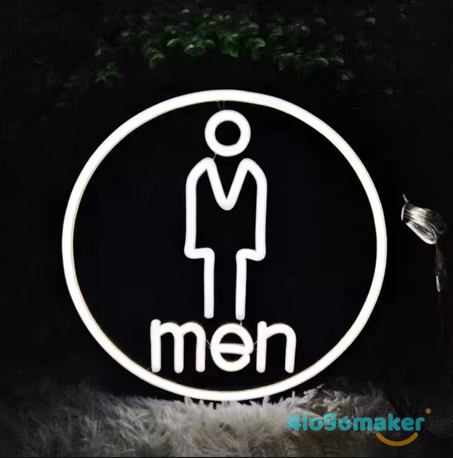 Custom Toilet Restroom LED Neon WC Sign