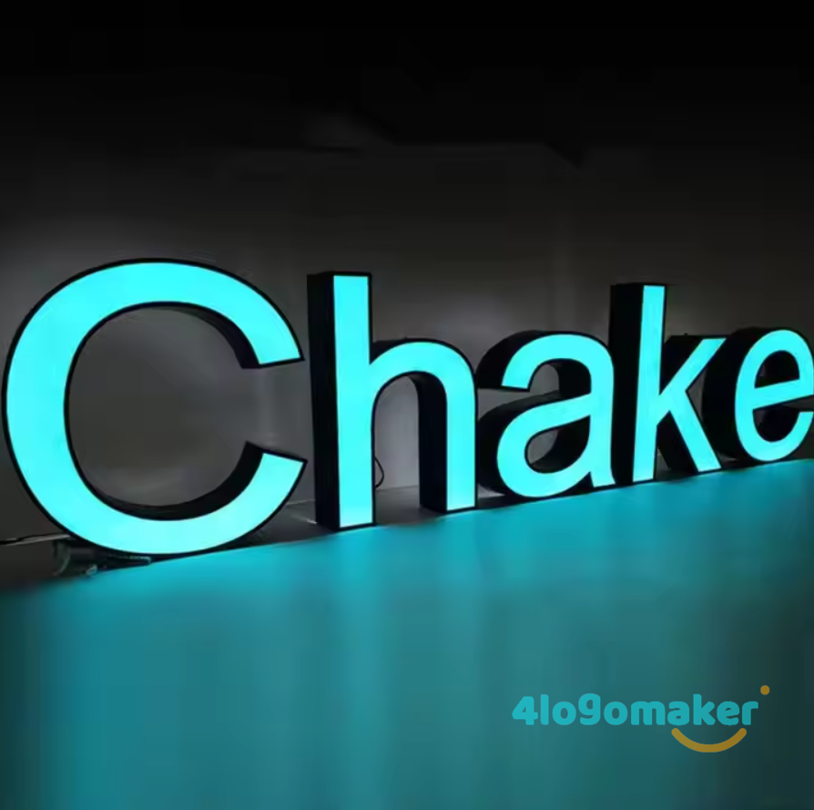 Benutzerdefiniertes 3D-Logoschild – Frontlicht