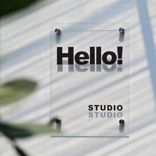 Panneau lumineux acrylique coloré personnalisé