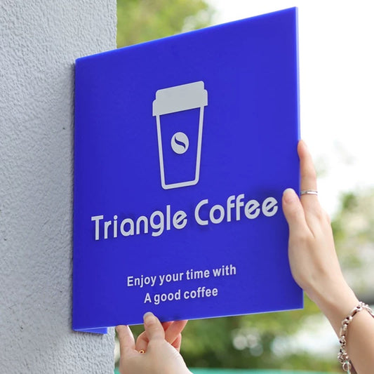 Panneau lumineux acrylique coloré personnalisé