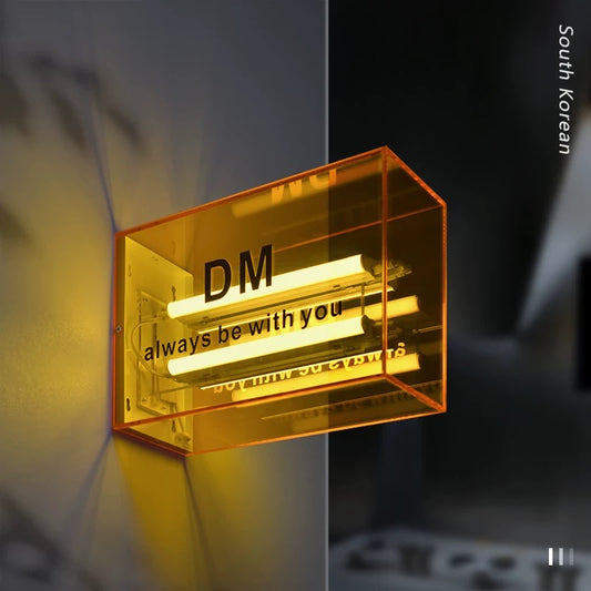 Panneau lumineux acrylique coloré personnalisé