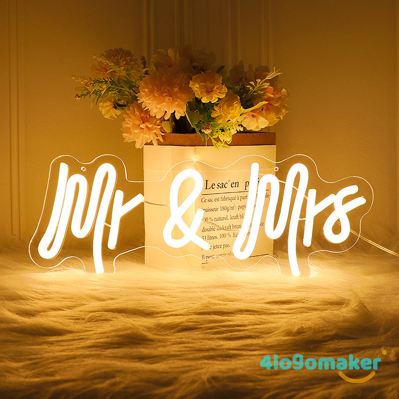 Custom Neon Wedding Sign For Party & Events