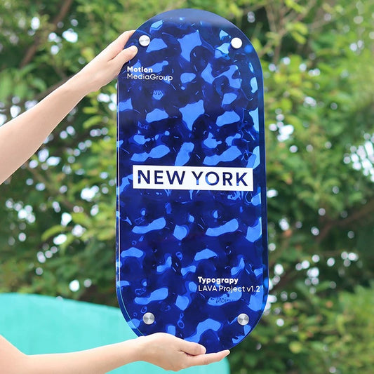 Panneau lumineux acrylique coloré personnalisé