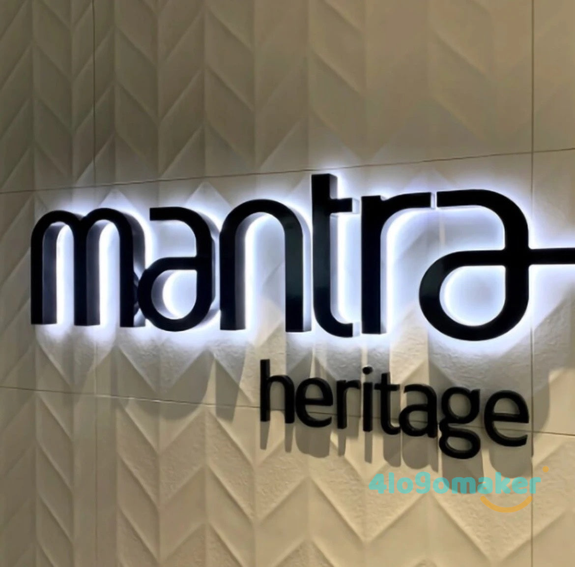3D Metal backlit sign, Custom business sign, Aesthetics Spa Sign, Reception Logo Sign, Beauty Salon Sign, LED Light Sign, Halo lit Letters