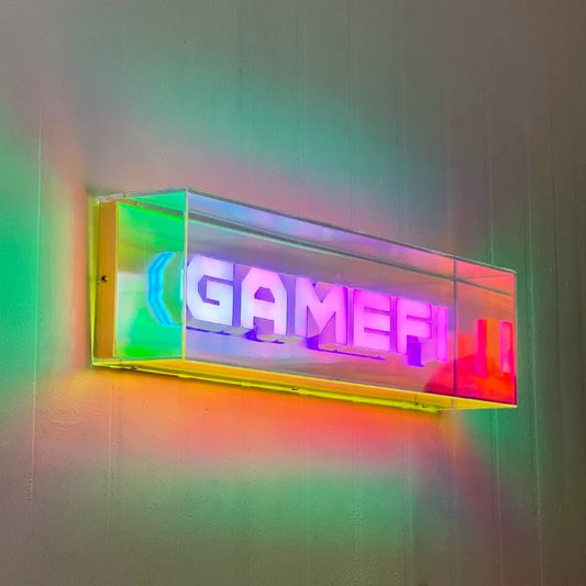 Panneau lumineux acrylique coloré personnalisé