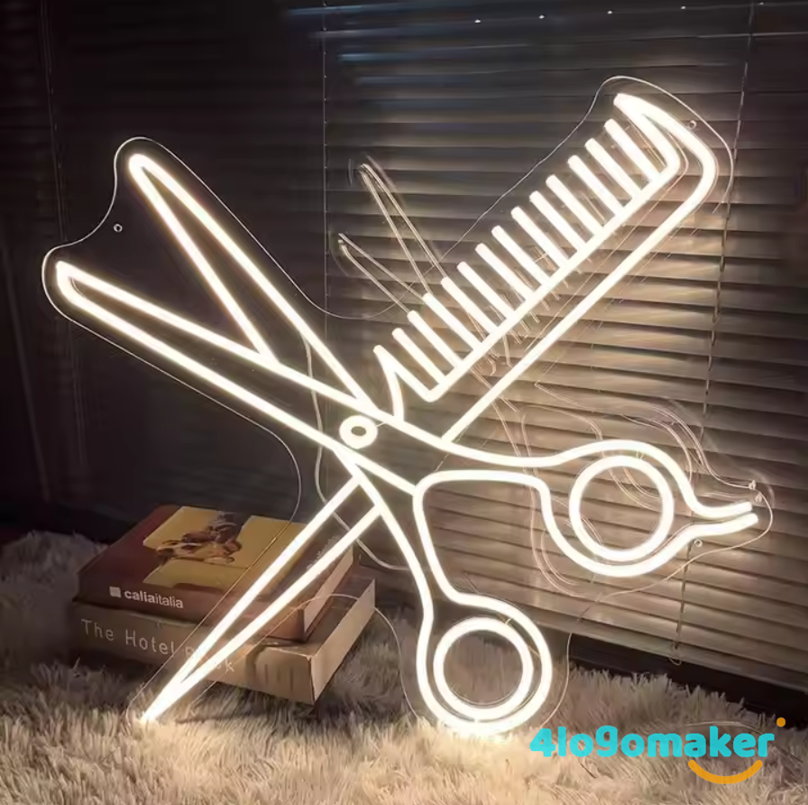 Enseignes LED au néon pour salon de coiffure, salon de beauté, cils et sourcils