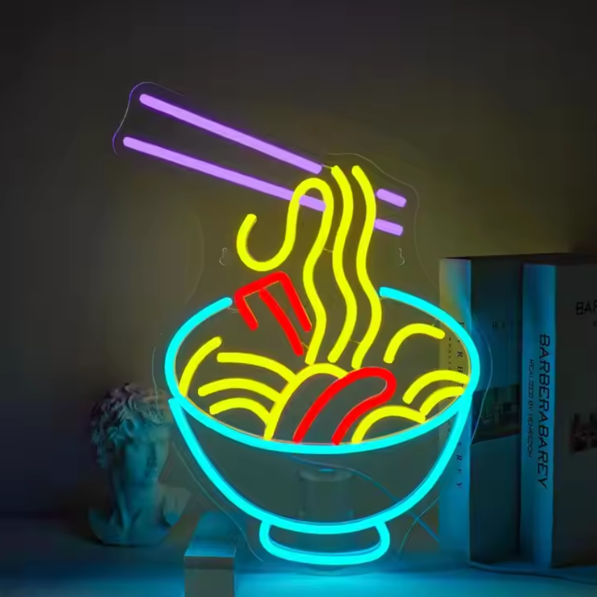 Benutzerdefinierte Nudeln Neon Zeichen Essen LED Zeichen Licht