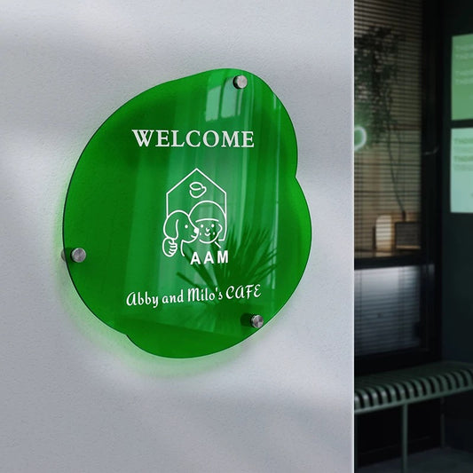 Panneau lumineux acrylique coloré personnalisé