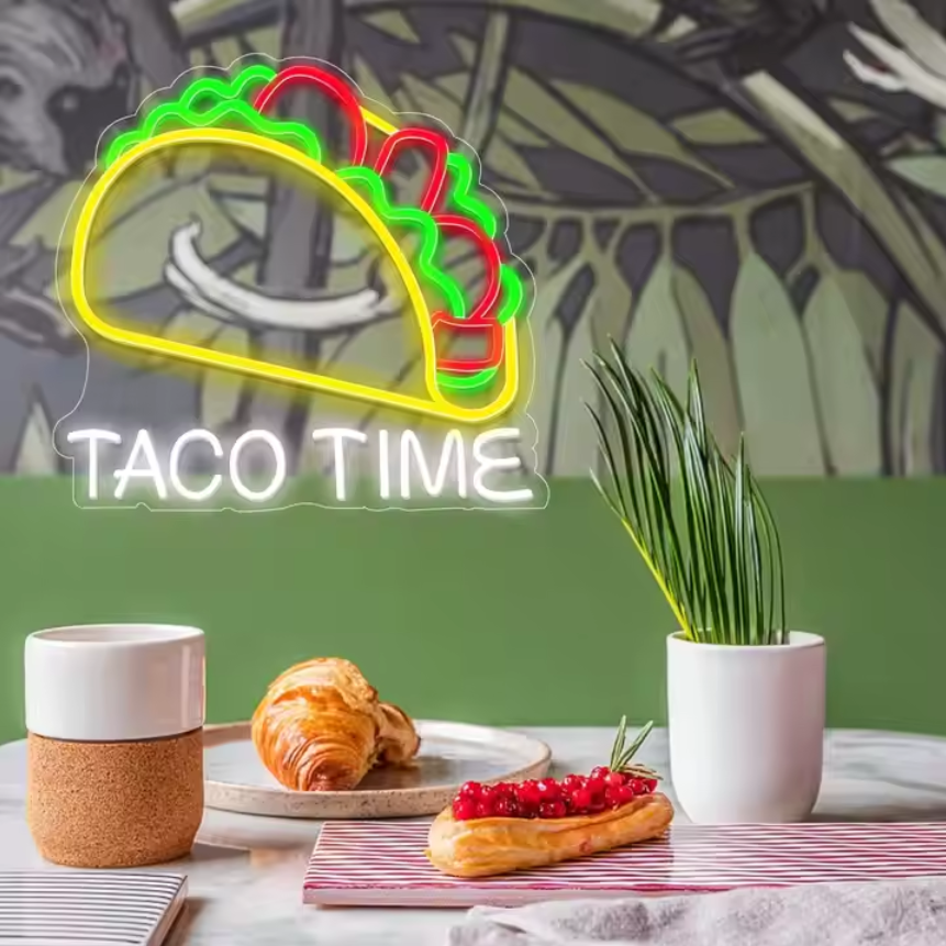 Custom Taco Neon Sign Food LED Sign Light